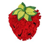 Mat à littoral pour animaux de compagnie, tapis d'alimentation pour chiens, 18x14 dans un tapis de reniflement de chiens de fraise non glissant, des jouets de puzzle interactifs durables pour le hams