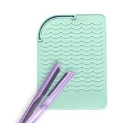 Mat à outils chaud en silicone - Tampon en fer plat, protecteur de fer à curling | Tapis de chaleur léger, couvercle étanche à la chaleur pour les outils de coiffure, sèche-cheveux anti-calcul, brosse