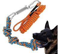 Mât à Ressort pour Chien, Jouet interactif à Tirer avec Corde pour Chien et Un Grand kit de mât à Ressort, pour la tiraillement, l'entraînement à la Morsure, l'exercice à la Traction