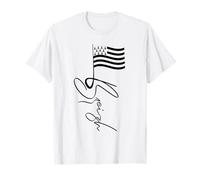 Mât Bretagne France Signature Drapeau Breizh Breton T-Shirt