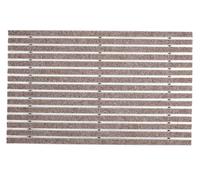 Mat Company Tapis d'entrée encastrable 10mm + Cadre alu 13mm - 80x50cm Sable - Paillasson à encastrer