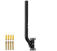Mât d'antenne Universel pour antennes de télévision/Satellite/Radio/Wi-FI - Support d'installation sur Poteau et Mural réglable (Support de 52 cm - Noir)