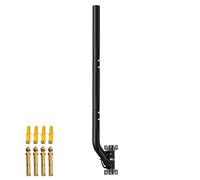 Mât d'antenne Universel pour antennes de télévision/Satellite/Radio/Wi-FI - Support d'installation sur Poteau et Mural réglable (Support de 82 cm - Noir)
