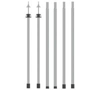 Mât de Bâche Télescopique avec Longueur de 102-260 cm Aluminium Auvent vidaXL