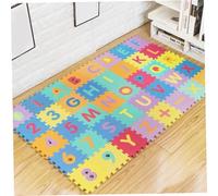 Mat de bébé pour sol 36 carreaux 12x12 PE MATS MANGE POUR LES ENFANTS ENTROCKING PUZZLES ALPHABET ET NUMBRES MAT pour le jeu et l'exercice pour les bébés les tout-petits