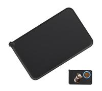 Mat de bol pour chien, tapis de nourriture pour chat et chien en silicone,Mat d'alimentation pour animaux de compagnie pour chats avec des bords surélevés élevés | 18.9x11.8 pouces de silicone, non gl