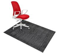 Mat de chaise de bureau lourd pour les planchers durs du tapis de chaise de tapis antidérapant Protecteur de plancher pour le chaise de bureau en bois / tuile pour planchers en bois 160 x 200 cm