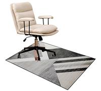 Mat de chaise de bureau pour planchers de tapis à tas moyen à bas niveau 140 × 180 cm Protégeurs de sol pour chaises de jeu d'ordinateur de bureau pour planchers de bois dur à domicile FANDIAO