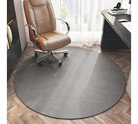 Mat de chaise de bureau rond antidérapant 32 "- Protecteur de tapis gris pour planchers de bois franc, parfait pour les chaises roulantes dans les environnements du jeu et du bureau à domicile