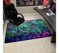 Mat de chaise de jeu sans glissement 140 * 160 cm Mat de protecteur de plancher pour planchers durs du bureau de bureau de bureau pour tapis à tas bas tapis de chaise antidérapante pour chaises de