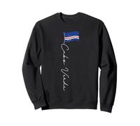Mât de drapeau cabo verde signature patriotique cape verdean Sweatshirt