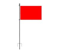 Mât de drapeau de maison - 1,2 m réglable en hauteur dans le sol, mât de drapeau robuste pour événements sportifs, particuliers patriotiques, propriétaires d'entreprise, écoles, particuliers