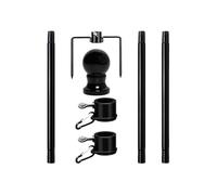 Mât de drapeau de maison de 1,2 m réglable en hauteur pour cour | Mât robuste pour événements sportifs, particuliers patriotiques, propriétaires d'entreprise, écoles, particuliers patriotiques, jardin