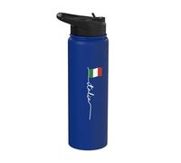 Mât de drapeau italien avec signature italienne Stainless Steel Insulated Water Bottle
