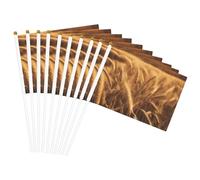 Mât de drapeau portable imprimé champ de blé pour décoration d'événements polyvalents