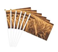 Mât de drapeau portable imprimé champ de blé pour décoration d'événements polyvalents