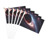Mât de drapeau portable imprimé planète galaxie pour décoration d'événements polyvalents, activités de groupe