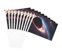 Mât de drapeau portable imprimé planète galaxie pour décoration d'événements polyvalents, activités de groupe