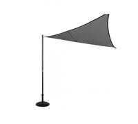 Mât de fixation pour voile d'ombrage graphite 50mm en acier traité époxy - Hespéride