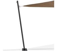 IDMarket Mât de fixation pour voile d'ombrage H. 220 cm – poteau et base acier