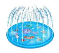 Mat De Jeu d'eau - Pool De Pagayage Interactif | Fountain Play Mat | Saupoudrer Un Coussin De Éclaboussures Adapté Aux Amours D'été en Plein Air, À des Activités De Refroidissement Play Et Tod