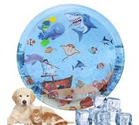 Mat De Jeu D'eau Sensoriel, Tapis Jouet Jeu Chat Été, Jouet Tapis Ventre L'eau, 100cm Pad Gonflable Développement, Développement Drôle Développement Pour La Maison Extérieur