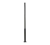 Mât de lanterne de rue avec cadre de fondation, poteau de lanterne de jardin en acier galvanisé, éclairage de 100 kg, support de lanterne sans vis, 5 m de hauteur, pour terrasse, route