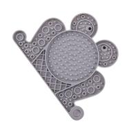 Mat de léchage pour animaux de compagnie pour chiens, tapis de licking de chien,Sasconcone aspiration tas de chiens Faisseur en forme de grenouille - non glissée, plateau, apaisant le ralentissement l