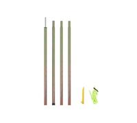 2x Mâts de Parasol 200 cm Acier Galvanisé Poteau Voile d’Ombrage Tente vidaXL