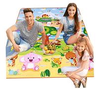 Mat de pique-nique Mat à rampe de création du tapis imperméable épaissis en extérieur tapis de pique-nique Mat de sol Animal Kingdom 200 * 180cm.