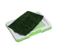 Mat de pot de chien de chien - Taj à pipi de gazon réutilisable, patch intérieur non glissant | 18.3x13.5x2.5 pouce de plateau pour animaux de compagnie à carabas lavable, système à trois couches, cou