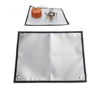 Mat De Protection Contre Le Feu Camp - en Bilan Enduit Silicone, Tapis Extérieur Robuste | Tampon Surdimensionné avec Caractéristique D'allumeur Chaleur, Couvercle Au Sol pour La