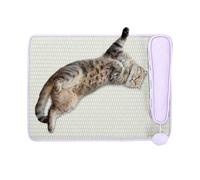 Mat De Refroidissement De Chat - Plac De Lit De Refroidissement Pour Dormir Et Repos, Non Glissée Avec Calque De Dissipation De Chaleur, Coussin De Sieste Pour Animaux De Compagnie Pour La Mai
