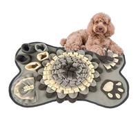 Mat de reniflement pour Chiens, 25x17 Pouces Grandes avec BB Squeaker sans Glissement Sniffing Mat d'alimentation Jeux de Cerveau drôles pour Les Petits Chiens Moyens Moyens Gris