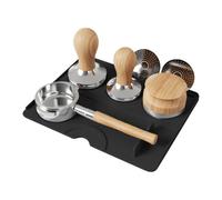 Mat De Sabotage De Café, Tapis De Tampon De Qualité Alimentaire, Pad Tamping À 25x20cm / 9.84x7.87 Pouces Facile À Nettoyer Et Stocker/Portafilter Conception Du Support Pour Les Routines Ma