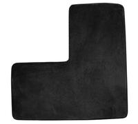 Mat de Salle de Bain en Forme L 31, 5x31, 5 Pouces Corail Doux Tapis d'angle Toison Non Glissant