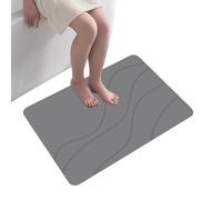 Mat De Salle De Bain - Tapis De Bain Absorbant | Tapis De Salle De Bain Non Lavables Sans Glissement | Tampon De Tapis De Plancher De Cuisine Super Doux Avec Base En Caoutchouc Texturé Pour Stabilité