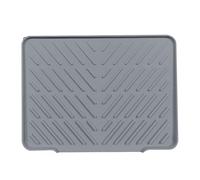 Mat de séchage en silicone pour cuisine - tapis de lavabo sec rapide résistant à la chaleur pour comptoirs avec conception non glissée, coussinet hygiénique pour la vaisselle, la verrerie et les usten