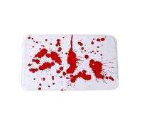 Mat De Sol Effrayant | Tapis De Salle De Bain Effrayant | Tapis De Main D'empreinte Sanglante Pour Le Thème D'Halloween | Mat De Décoration Effrayant Super Absorbant Avec Support Sans Glissement Pour