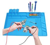 Mat de soudage en silicone et répare les outils de réparation électronique antistatiques magnétiques grands roulements antistatiques 45x30 cm | Idéal pour la station de soudage