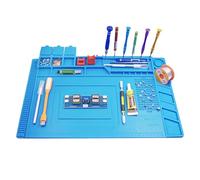 Mat De Soudure En Silicone D'isolation - Tamp De Réparation Sévère Durable, Électronique Anti-statique | Passe De Travail Surdimensionnée Avec Échelle De Mesure, Coussin Résistant Thermique Pour PCB E