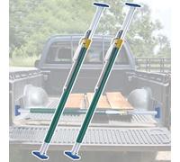 Mât de soutien télescopique ultra-résistant, Adjustable Cargo Stabilizer Bar for Truck Bed - Aluminum 300 kg Load Lock with Rubber Pads(2 pcs)