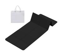 MAT de yoga pliable - Carte de gym portable | Pad d'exercice épaissie de 6 mm | Pad de yoga pliable résistant aux larmes réutilisable avec sac de stockage d'exercice d