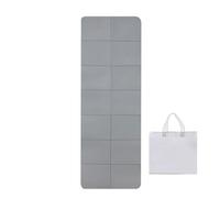 MAT de yoga pliable - Carte de gym portable | Pad d'exercice épaissie de 6 mm | Pad de yoga pliable résistant aux larmes réutilisable avec sac de stockage d'exercice d