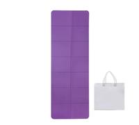MAT de yoga pliable - Carte de gym portable | Pad d'exercice épaissie de 6 mm | Pad de yoga pliable résistant aux larmes réutilisable avec sac de stockage d'exercice d