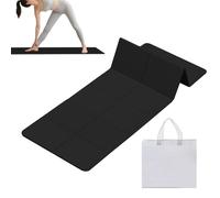 Mat De Yoga - Tapis De Yoga Pliant 6 Mm | TAUX D'EXERCIEUX LÉGERS, NON SLIP ET PORTABLE | Parfait Pour La Maison, Le Gymnase, Les Voyages, Le Pilates Et La Méditation | Facile À Plier Et À Transporter