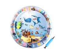 Mat D'eau Pour Animaux De Compagnie, Tapis D'eau De Chat - Mat De Jeu De Chat Interactif,Ad-eau Sensoriel Interactif Avec Poisson, Grand Coussinet D'enrichissement De Refroidissement Pour Une Activité