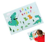 MAT D'Écriture De Bureau - Dinosaure Coloré Espace Monde Monde Carte PAD Pour | Carte De Protection De Bureau Imperméable Pour L'utilisation Des Bureaux D'école À La Ménage, Décoration De Tav
