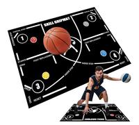 Mat D'entraînement De Basket-ball - Mat D'entraînement De Pas De Précision | Taft De Basket-ball En Caoutchouc | Système De Formations Régulières Mattes Sans Glissement Adaptés À La Pratique De Dribbl