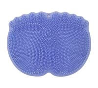 Mat d'époudeur à pied de douche, 11,6x9,3 TPE Douche de douche Épurateur à pied avec ventouses sans glissement, pavé de massage des pieds muraux pour hommes et femmes